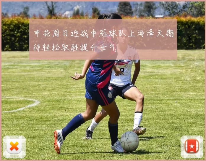 申花周日迎战中冠球队上海泽天期待轻松取胜提升士气